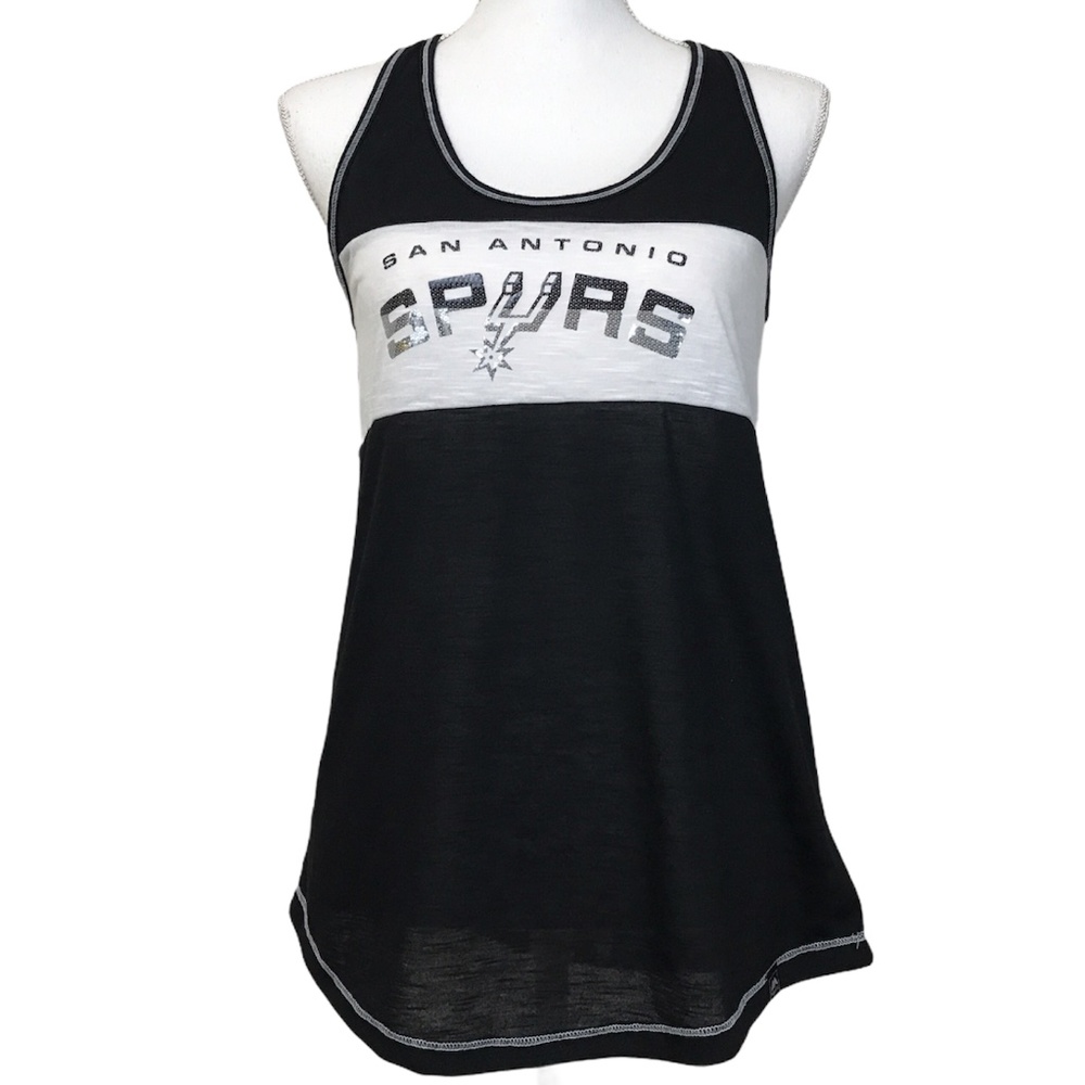 Majestic San Antonio Spurs Racerback Tank Top